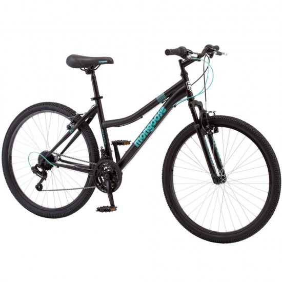 Excursion Mountain Bike, Women’s, 26″, Black/Teal