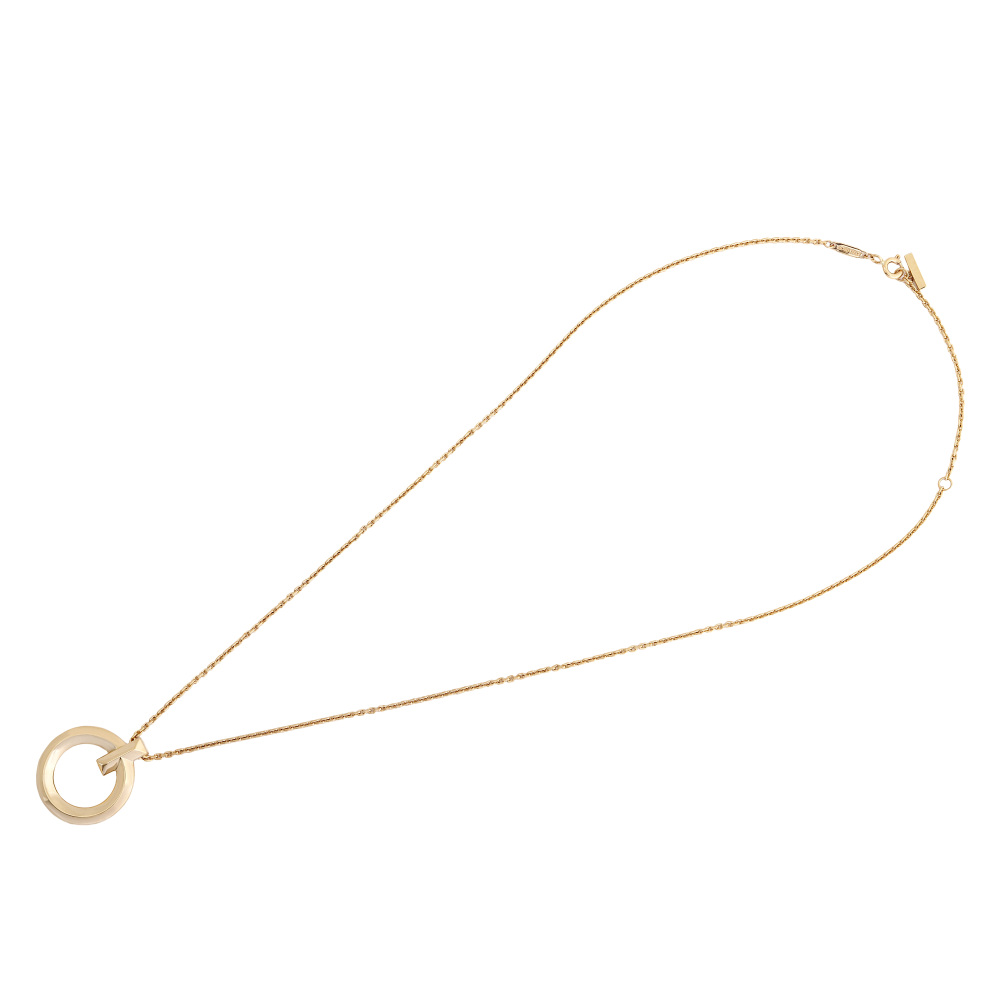 Tiffany & Co. Tiffany T One Circle Necklace 18K Yellow Gold 70875780