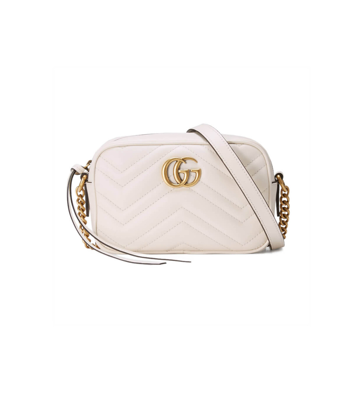 Gucci GG Marmont Matelasse Mini Bag White