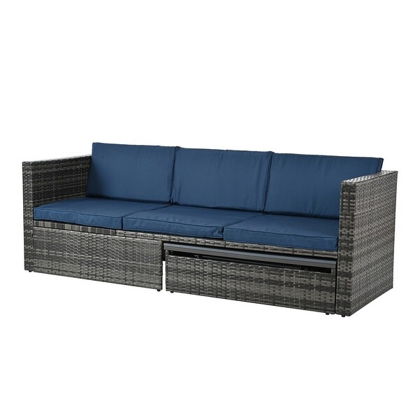 5 Set Wicker Furniture,Patio Furniture,Seasonal PE Wicker Furniture