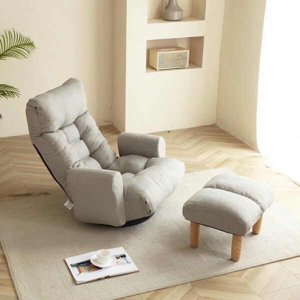 Adjustable head and waist,lounge chair ,360 degree rotatable sofa chair