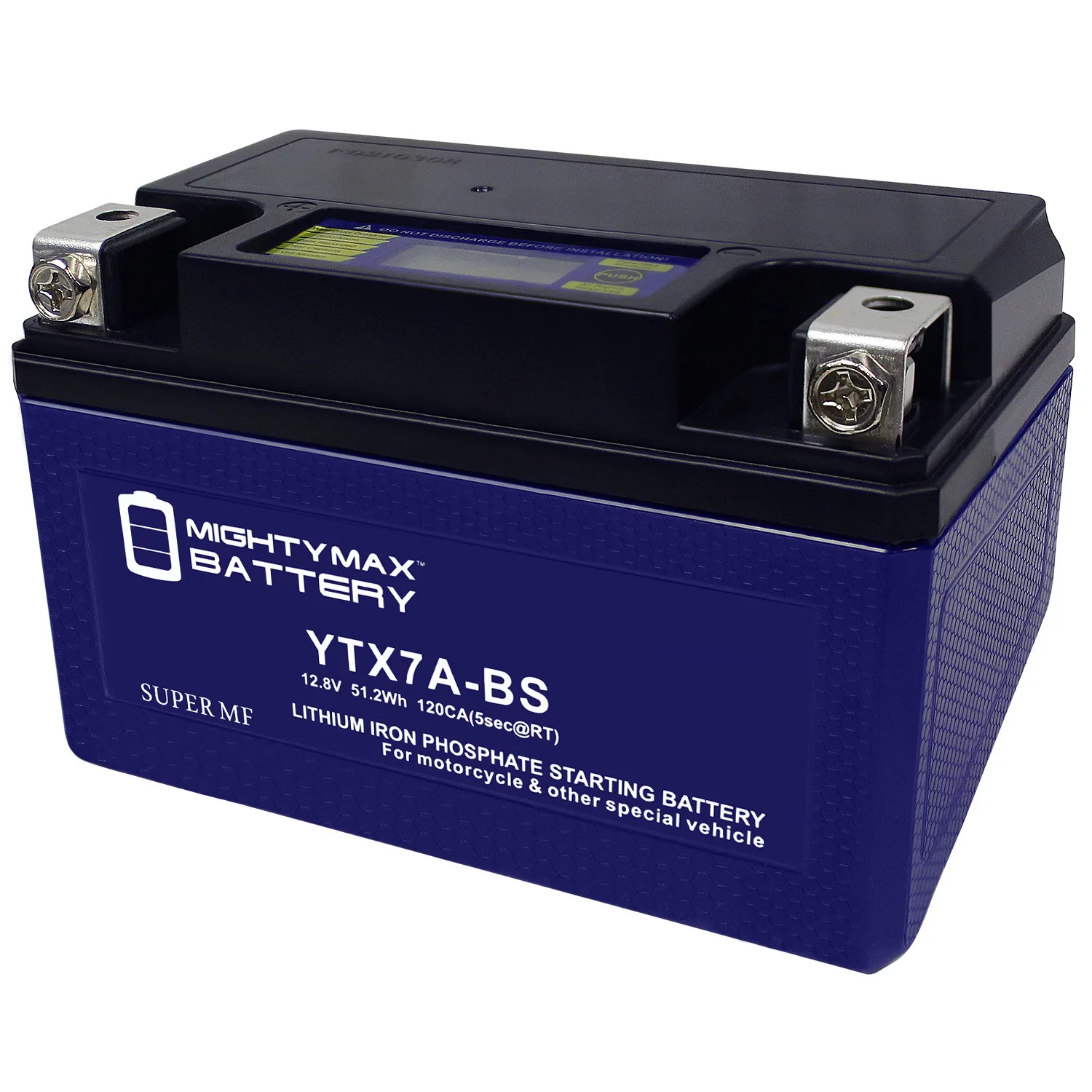 YTX7A-BS Lithium Replacement Battery for Power Sports Exide 7A-BS