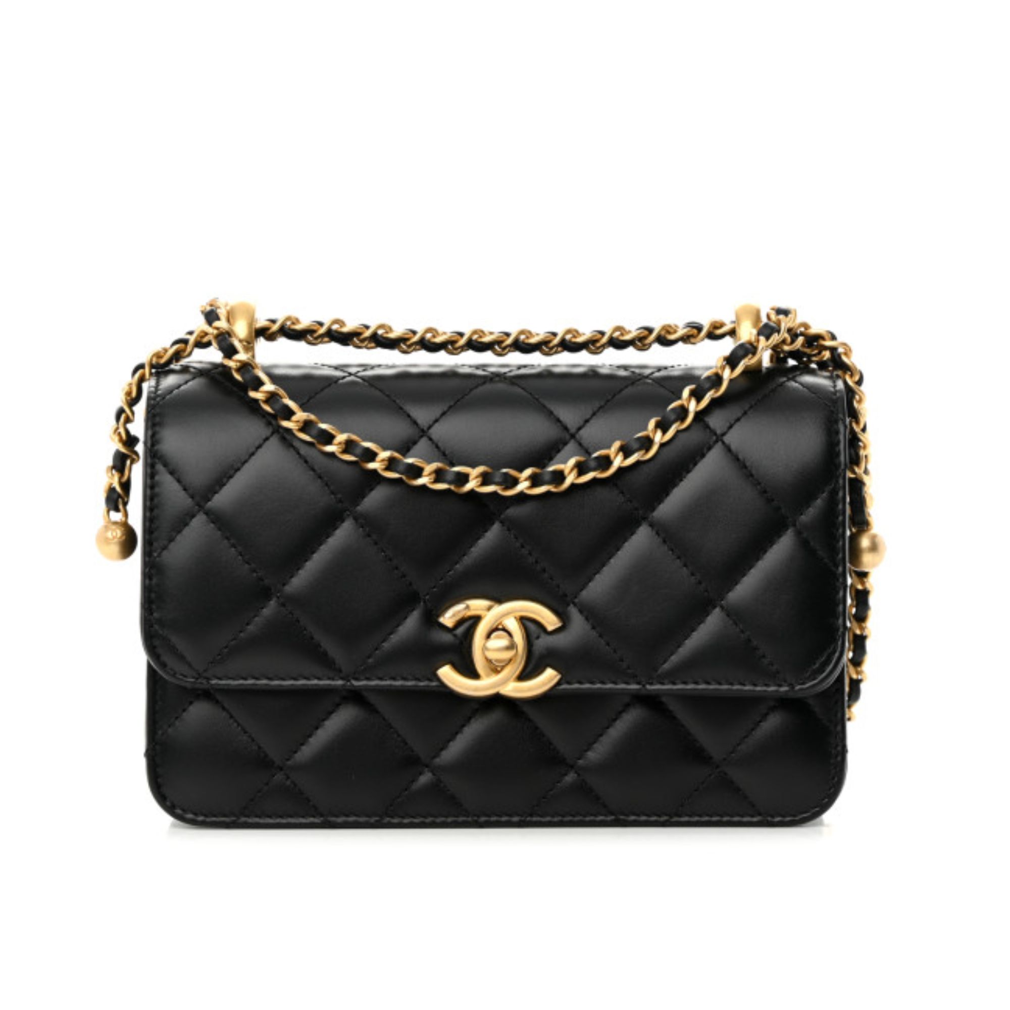 Chanel Calfskin Quilted Perfect Fit Flap Back 22cm
