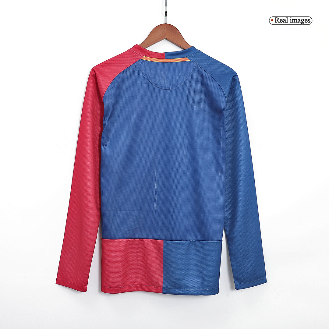 Retro Soccer Jersey Barcelona Home Long Sleeve 2008/09 - UCL Final