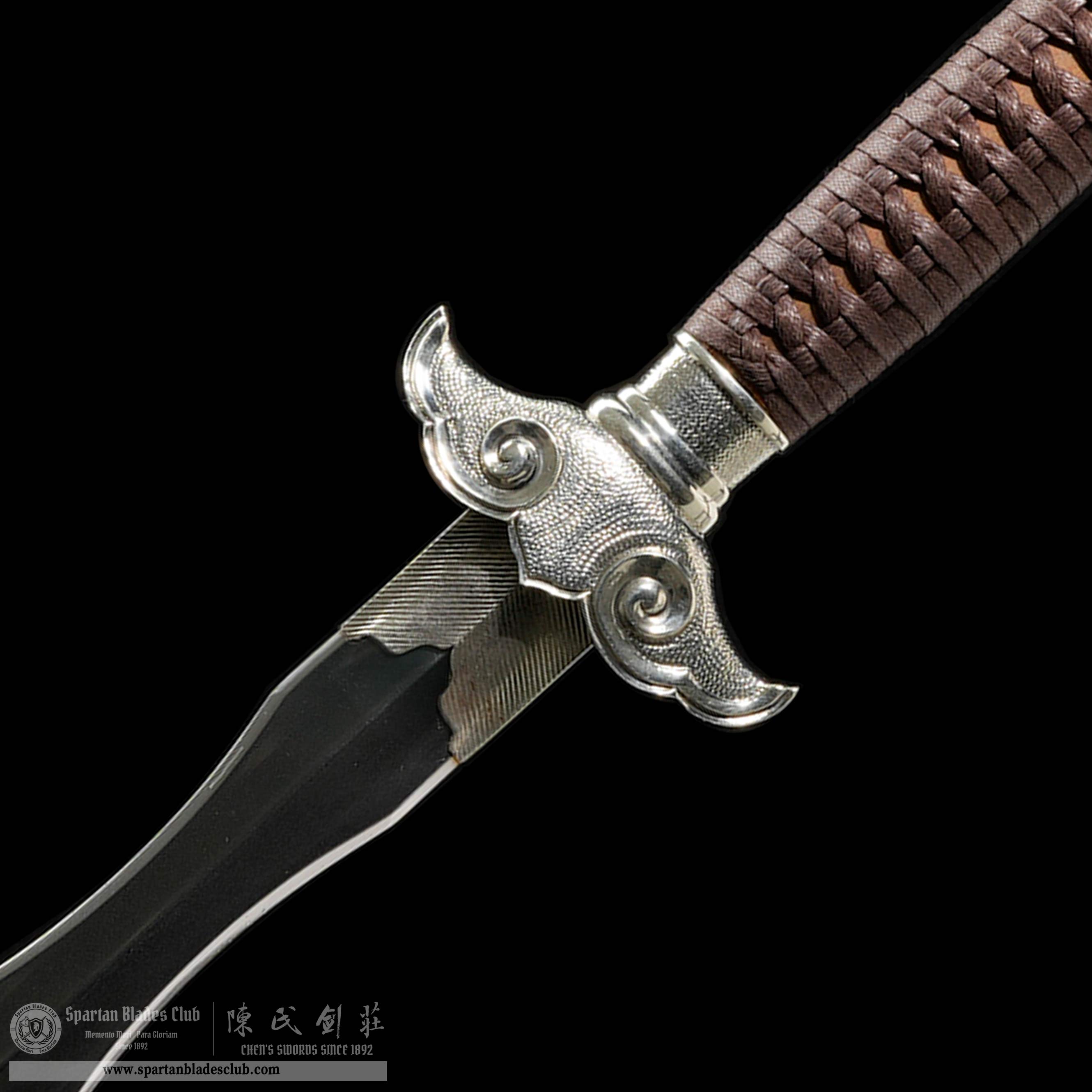 XA02 | Lüzu Jian | Chinese weapons | Leng Ning Steel | Red&Silver | Cloud | Battle-Ready | Full-tang | Spartan Blades Club | CHEN'S SWORDS 1892 - Spartan Blades Club - 陳氏劍莊1892
