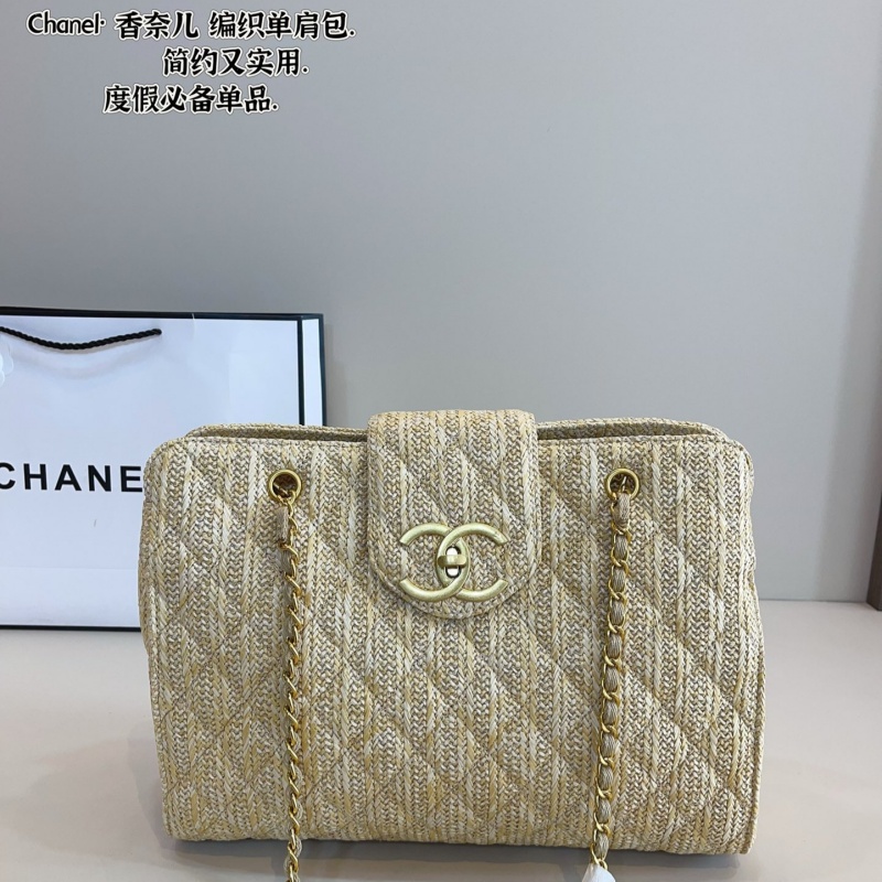Chanel woven shopping bag - cnluxepick