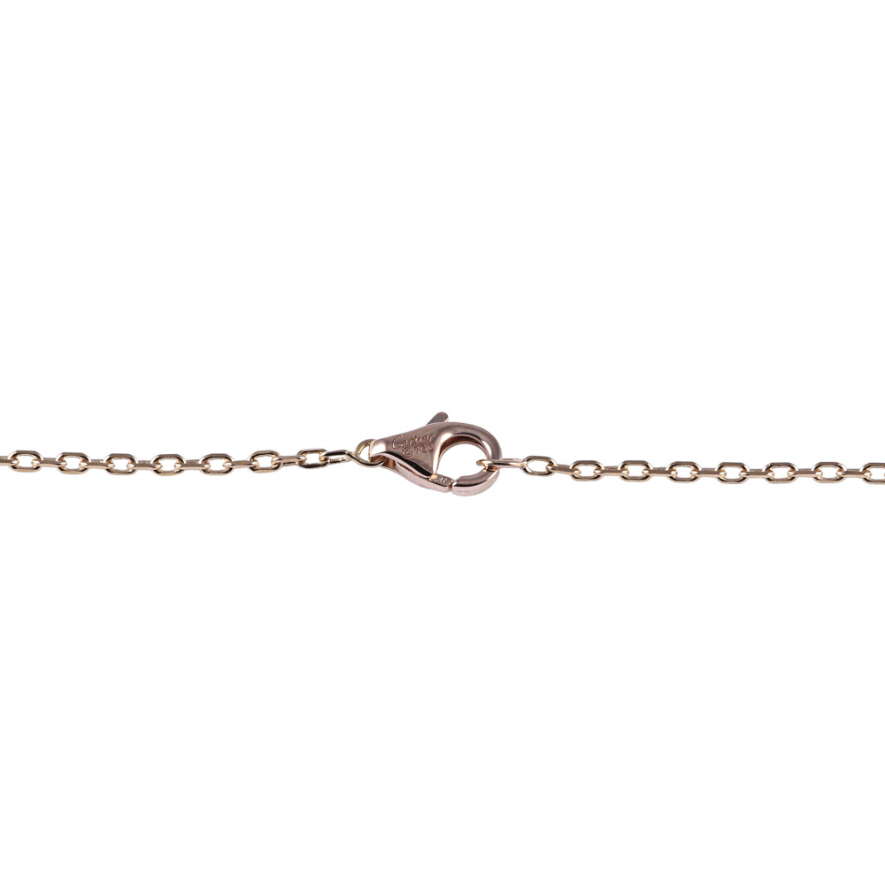 Cartier Hindu K18PG Pink Gold Necklace Diamond