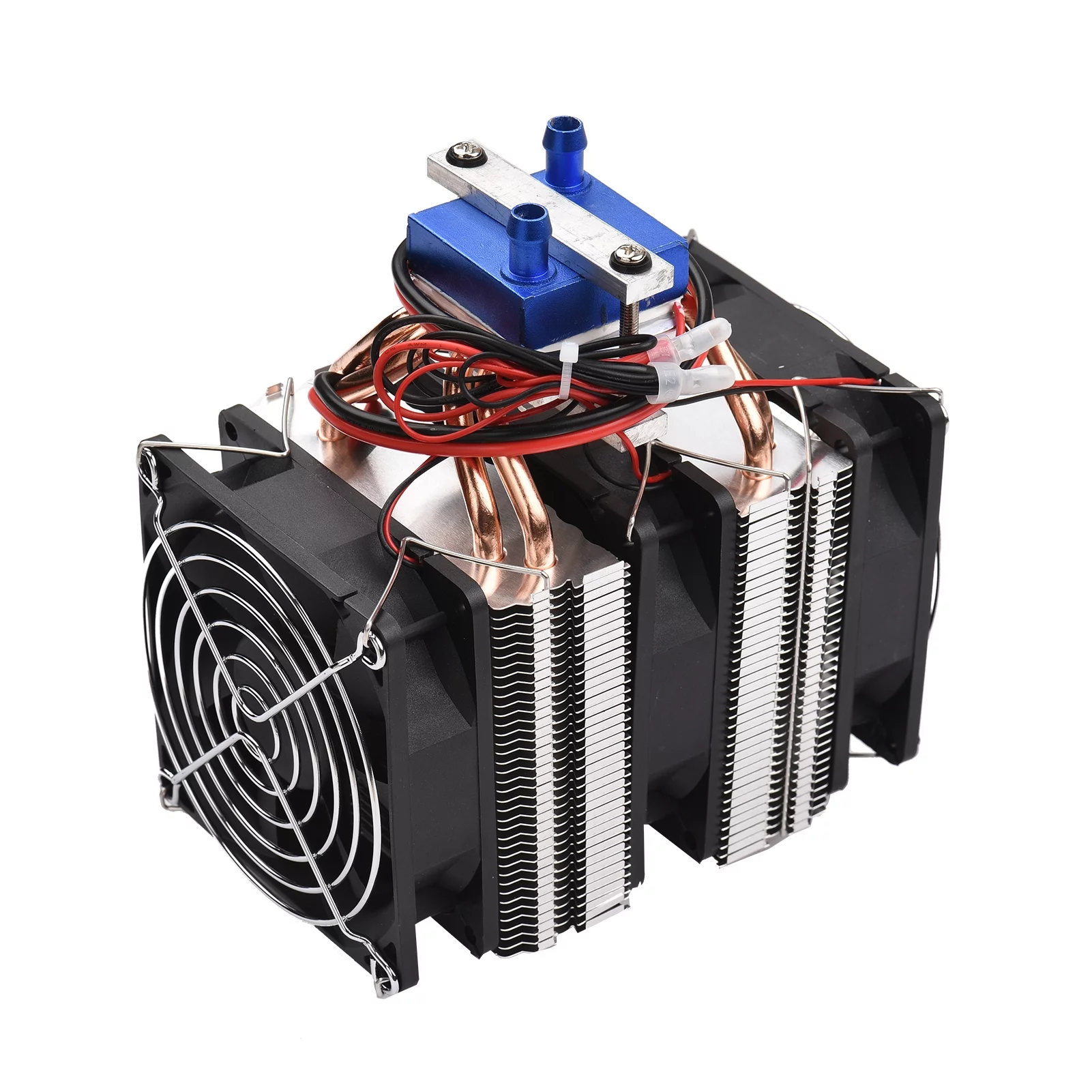 CACAGOO 120W High Power Semiconductor Refrigeration Fish Tank Chiller Refrigerator Cooling-water Machine Chiller Water Cooler Aquarium Chiller with 4pcs Heat Dissipation Copper for 30 Liters Aquar