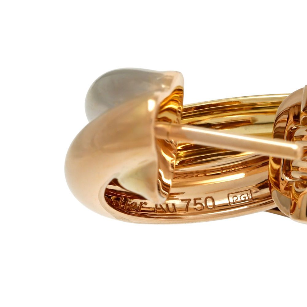 Cartier Trinity Classic Model Earrings Tri-Gold B80083231