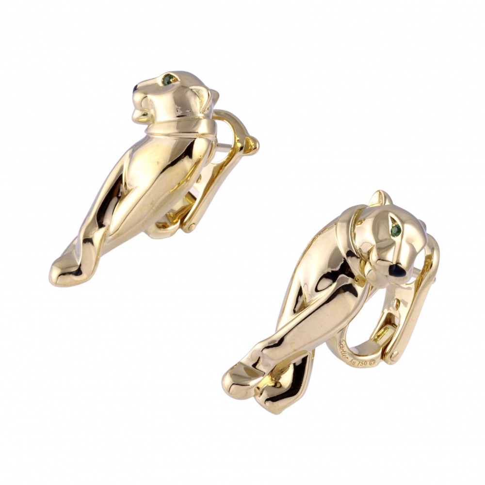 Cartier Panthère Earrings 18K Yellow Gold B8044900
