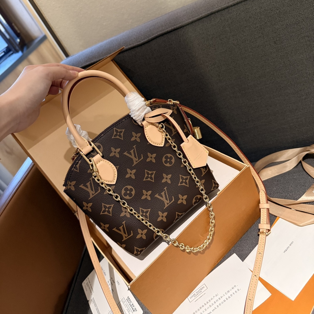 Louis Vuitton Lockit Bb Bag Monogram Brown 16Cm M12019