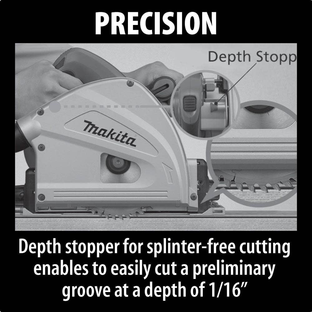Makita 6-1/2 In. Plunge Circular Saw with Rail SP6000J1