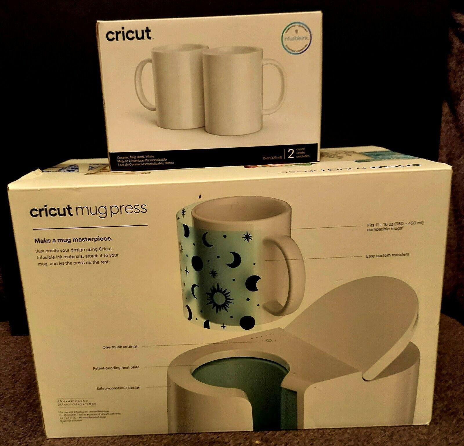 cricut-Mug Press Machine, Infusible Ink Sheets, DIY Mugs, Designs Bundle