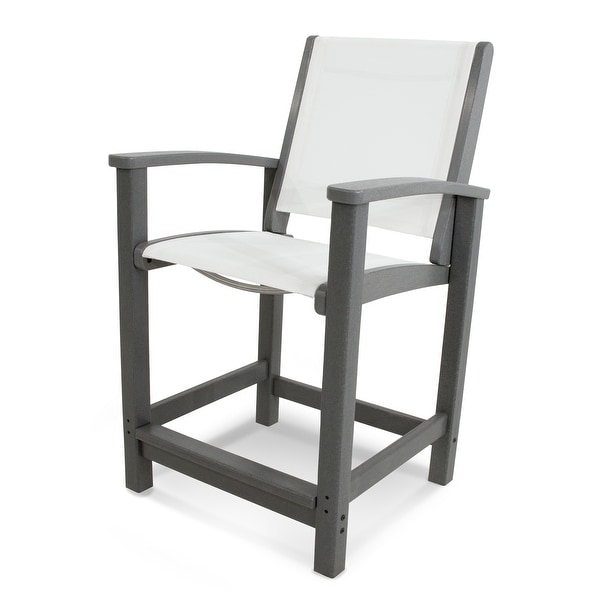 POLYWOOD Coastal Counter Chair
