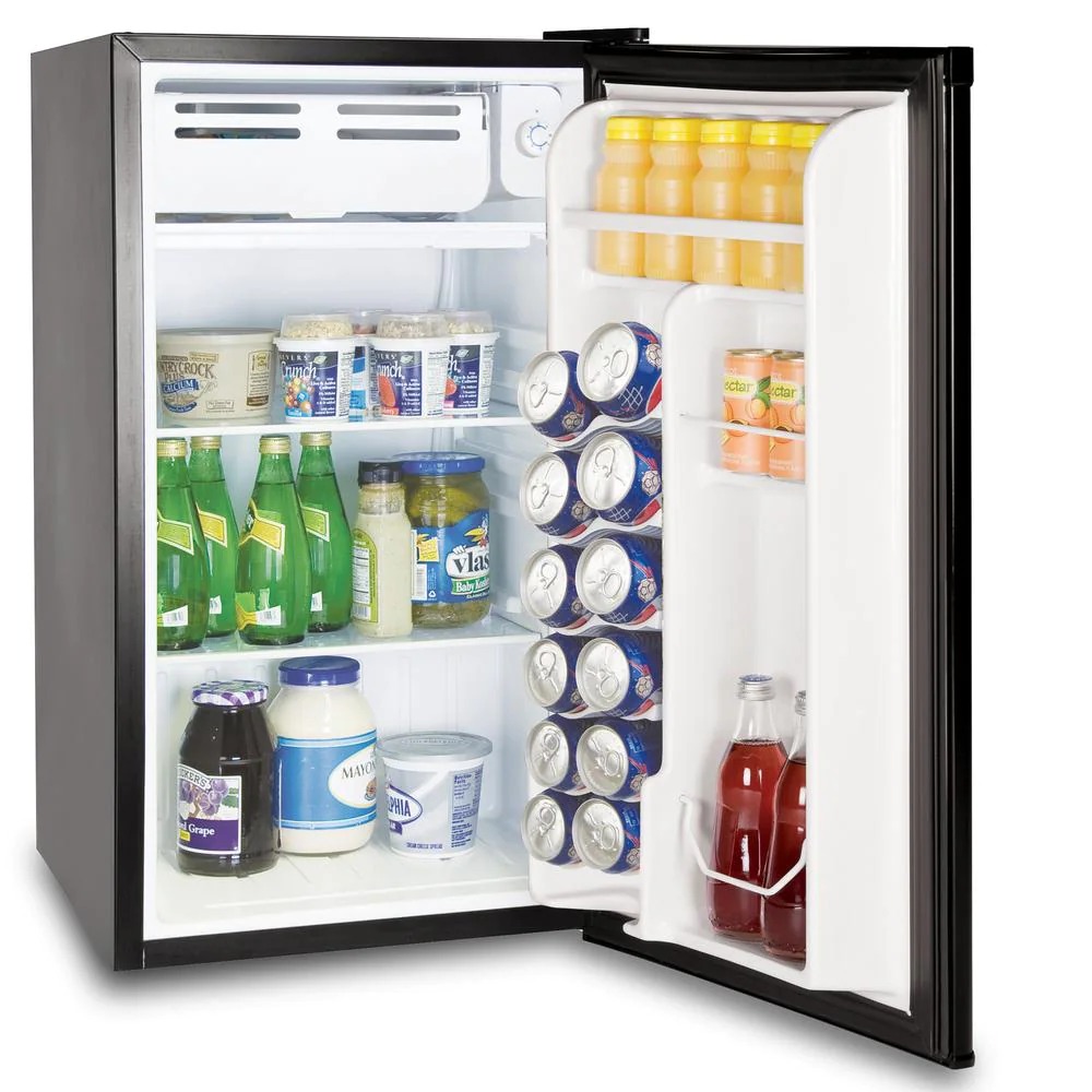 3.2 cu. ft. Mini Refrigerator with Eraser Board in Black