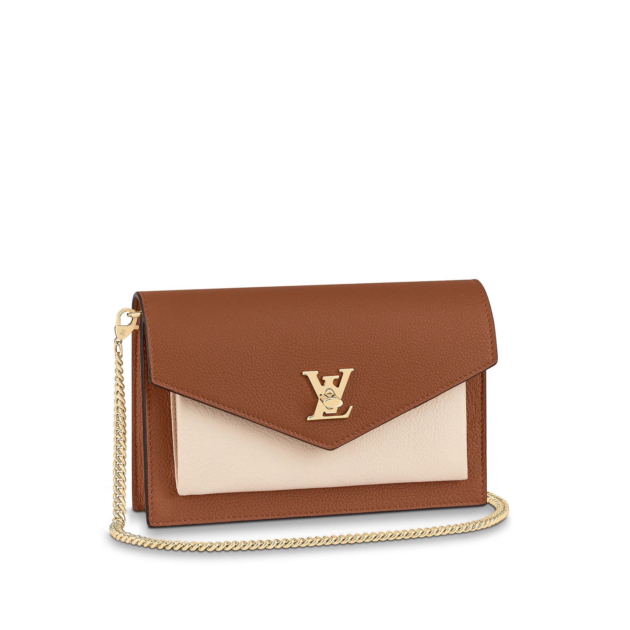 Louis Vuitton Pochette Chain Mylockme 19Cm Brown