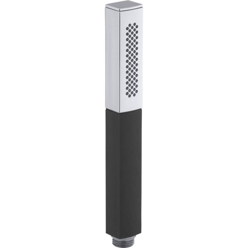 KOHLER K-14788-SN Shift Square Handshower, Black Handle, Vibrant Polished Nickel