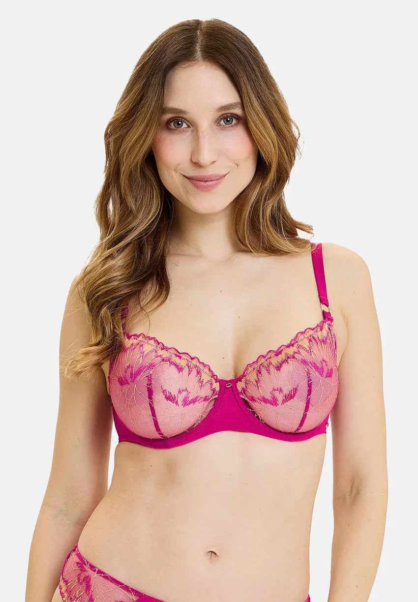 Soutien-gorge emboîtant Isaure Fuchsia Abricot