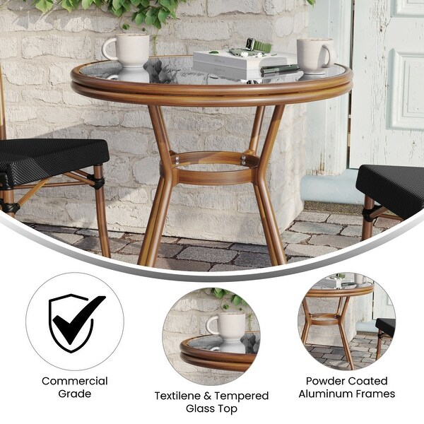 Bistro Table with Metal Frame