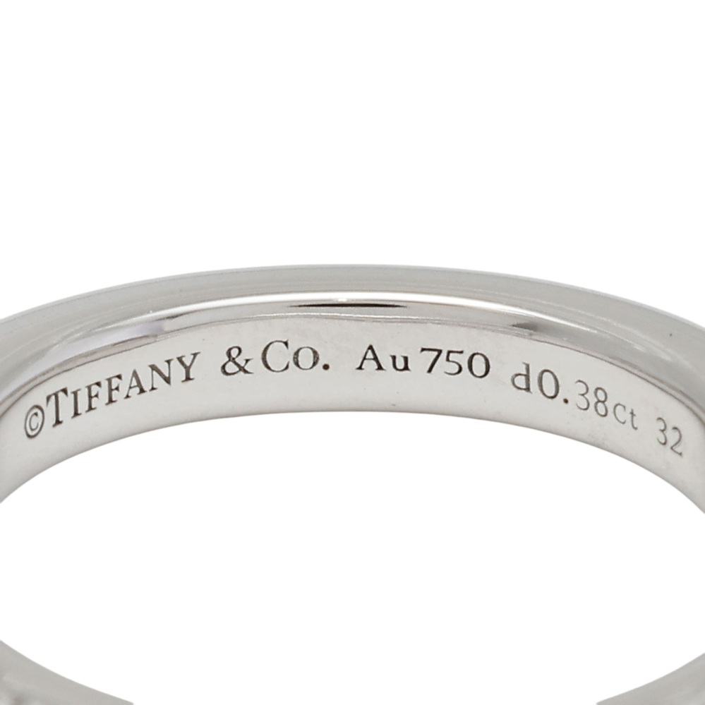 Tiffany & Co. Lock Ring 18K White Gold Diamond 72345177