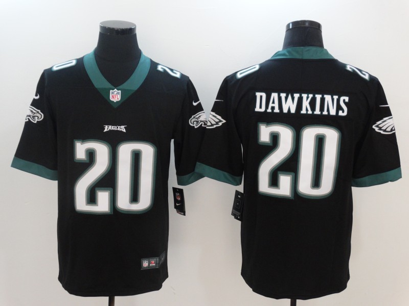 Men's Philadelphia Eagles Brian Dawkins #20 Black Game Jersey