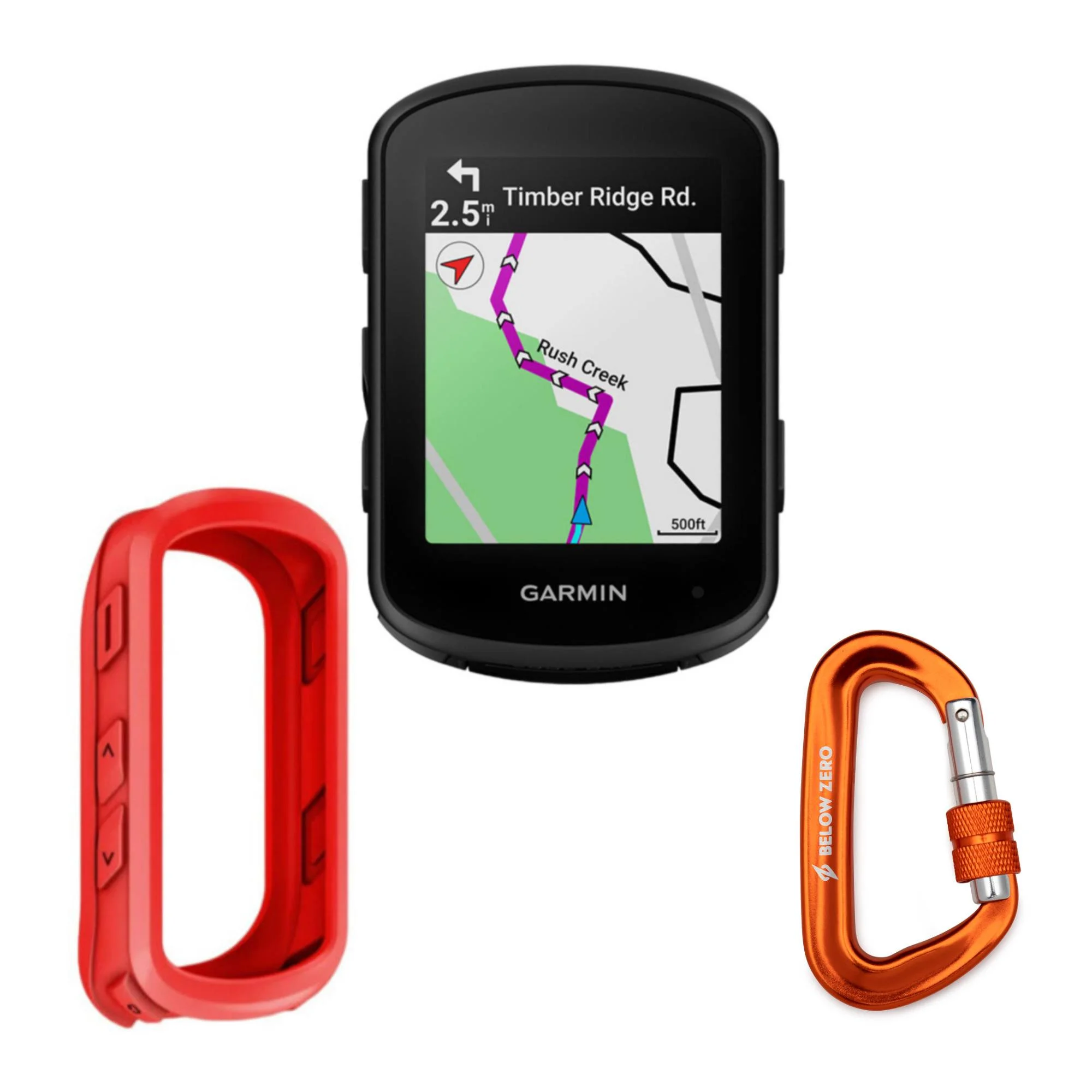 Garmin Edge 840 GPS Cycling Computer Bundle with Silicone Case and Carabiner