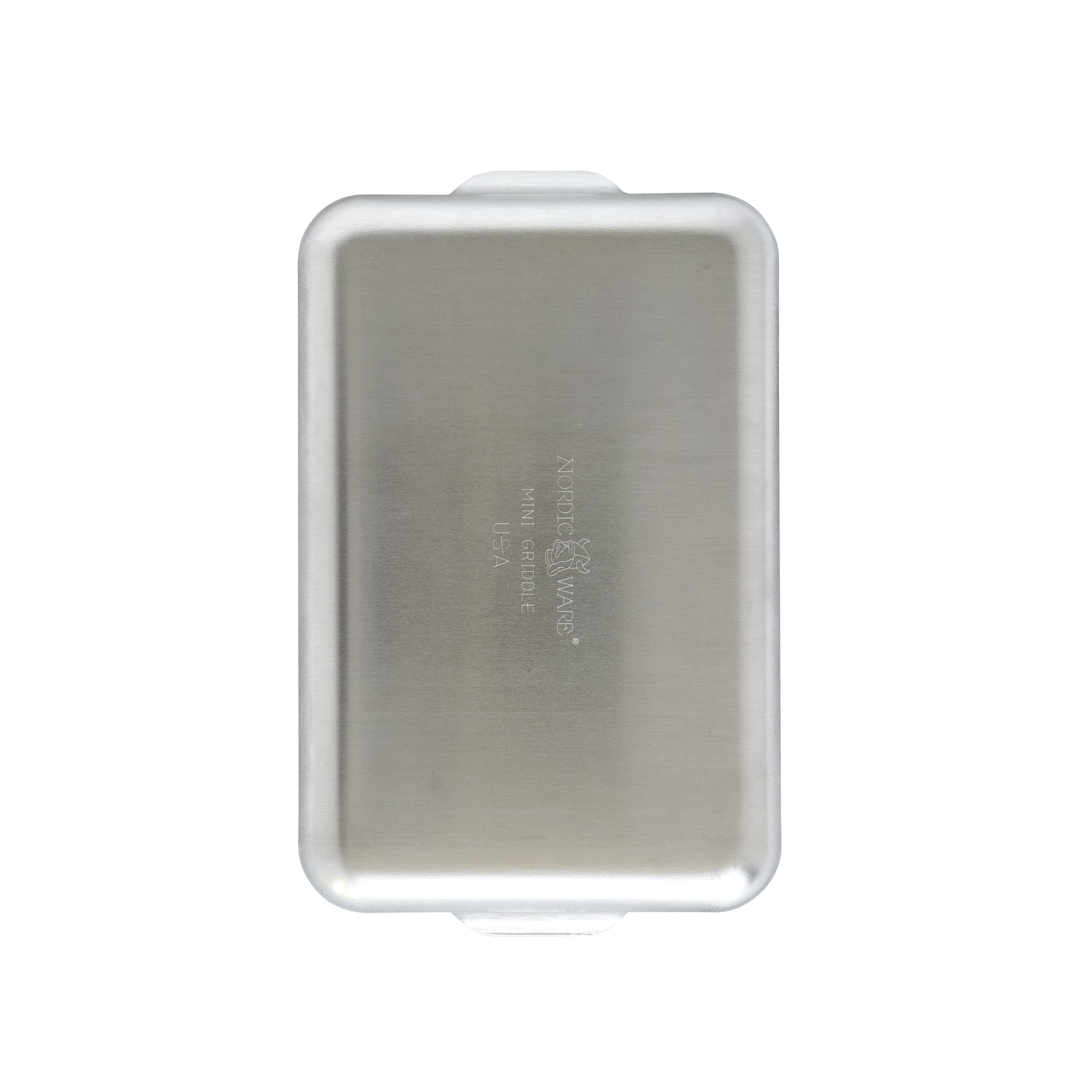 Nordic Ware Mini Griddle Nonstick Aluminum, Black and Silver, 11.5