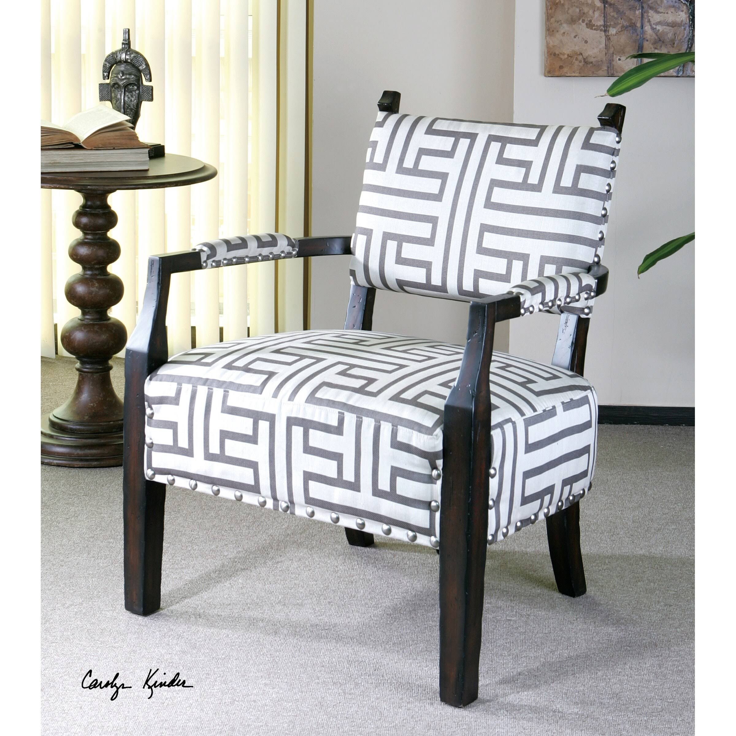 Uttermost Terica Geometric Accent Chair