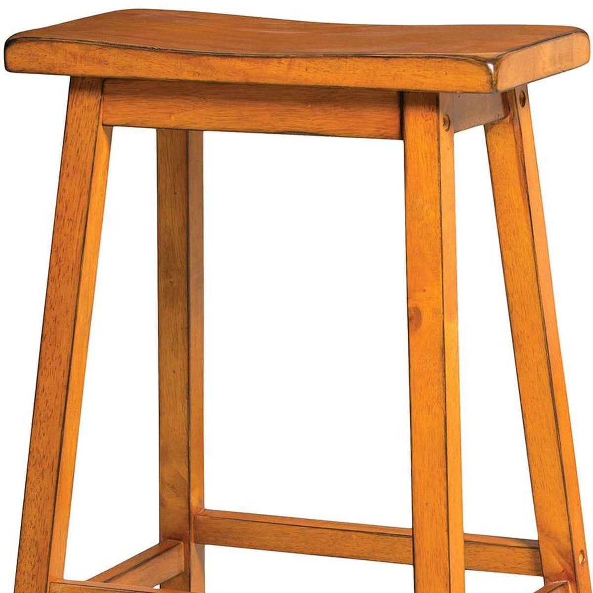Acme Furniture Gaucho Bar Stool, Antique Oak - 2 count