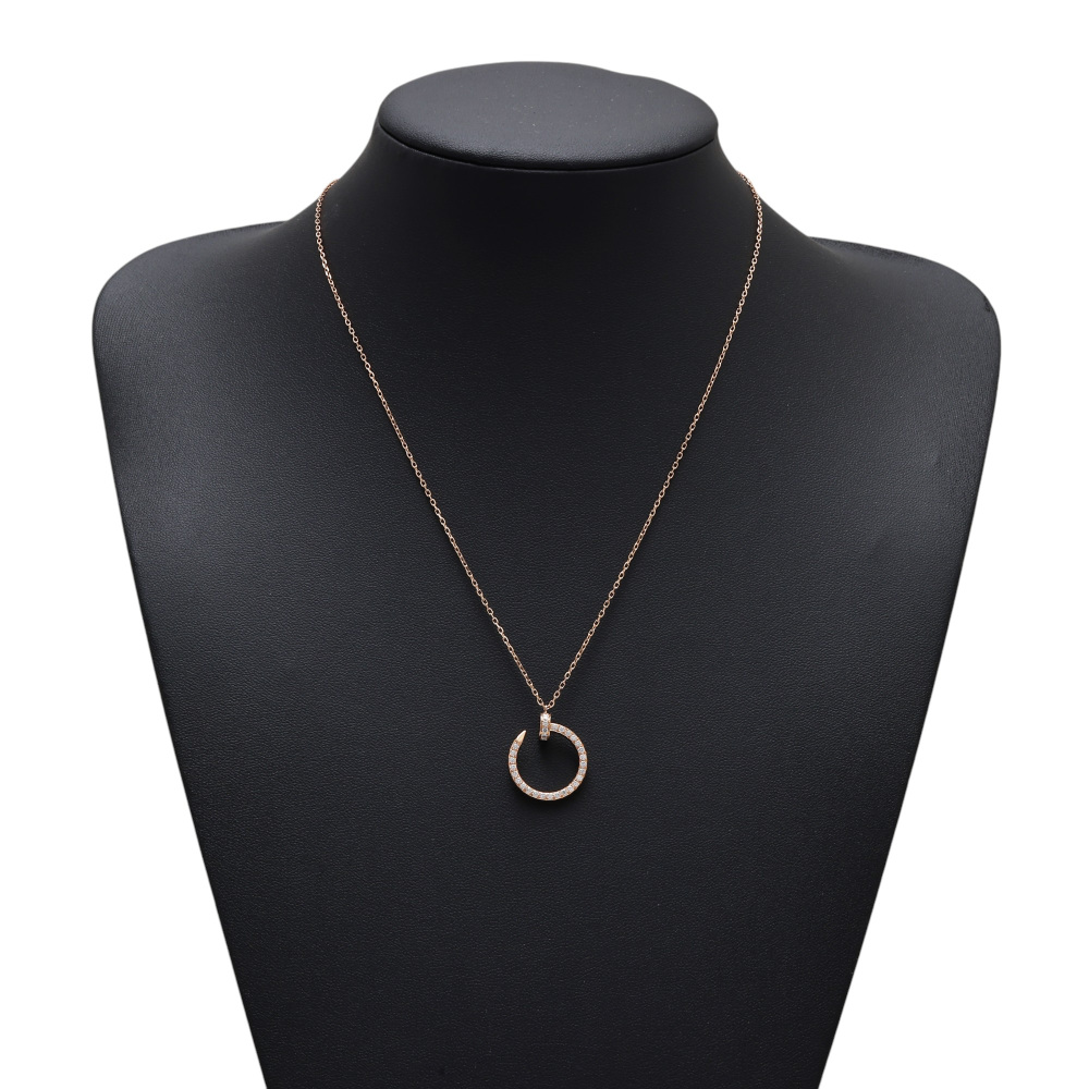 Cartier Juste un Clou Diamond Necklace 18K Rose Gold B7224894