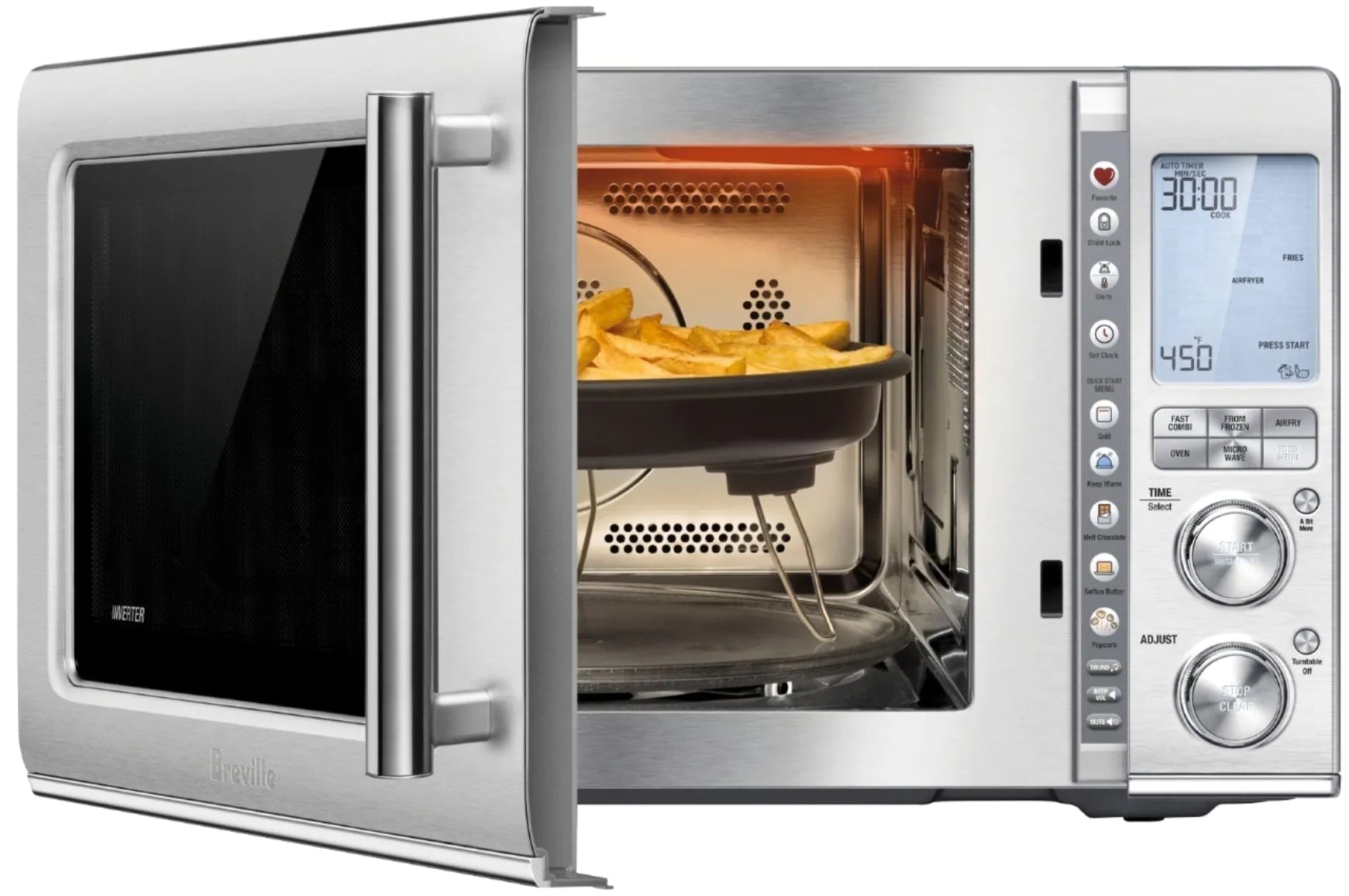 Breville - BMO650BSS1BUC1 - the Compact Wave™ Soft Close 0.9 Cu. Ft. Microwave