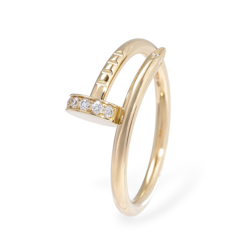 Cartier Juste un Clou Ring 18K Yellow Gold Diamond B4244900