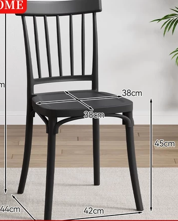 New Plastic Chair Home Dining Chair Backrest Chair Dining Table Chair Thickened Retro Windsor Chair