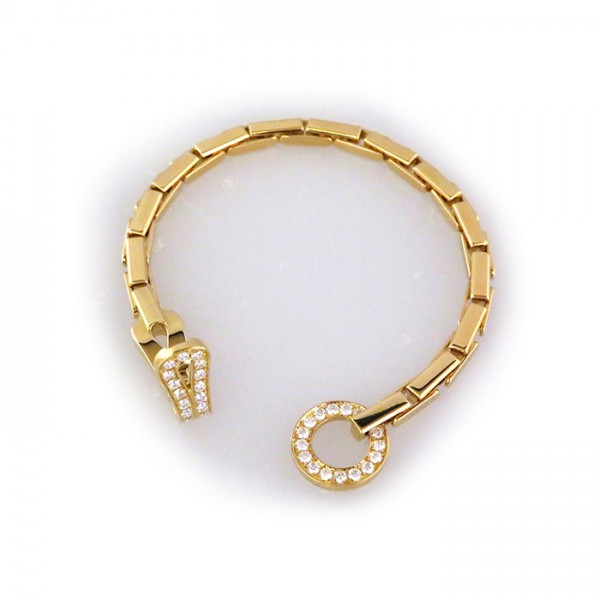 Cartier Agraf Bracelet 18K Yellow Gold Diamond