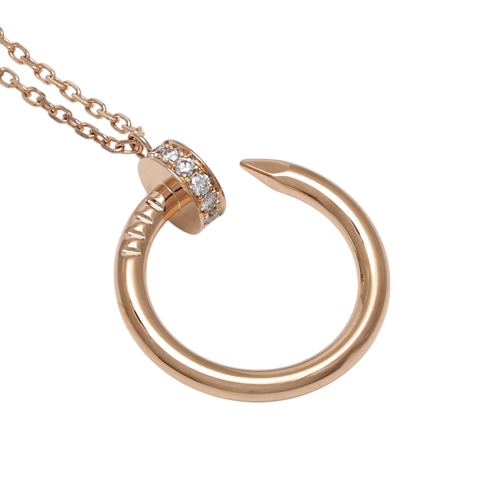 Cartier Juste un Clou Diamond Necklace 18K Rose Gold B7224894