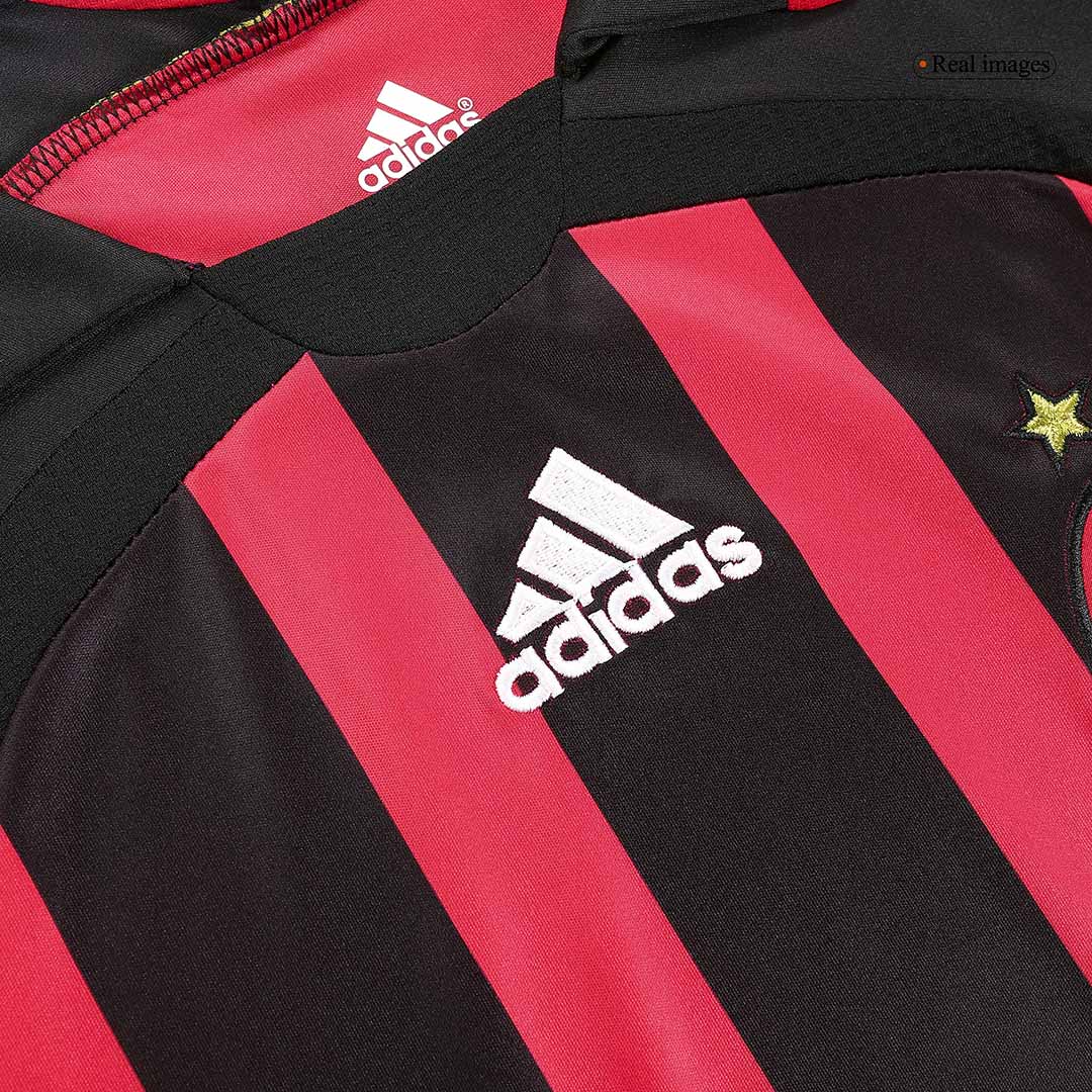 Retro Soccer Jersey MALDINI #3 AC Milan Home Long Sleeve 2006/07
