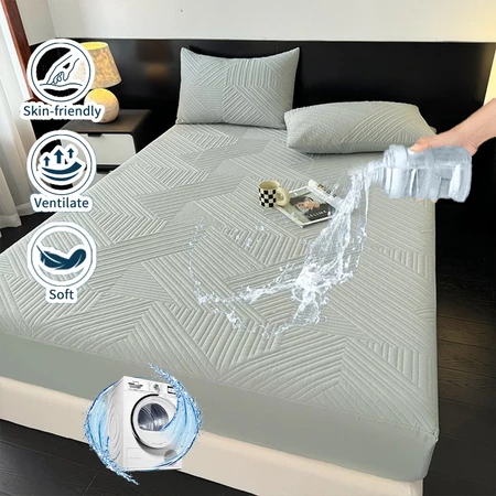 100% Waterproof Mattress Protector Cadar Single/Queen/King Tilam Kalis Air Elastic Fitted Bed Sheet Mattress Cover