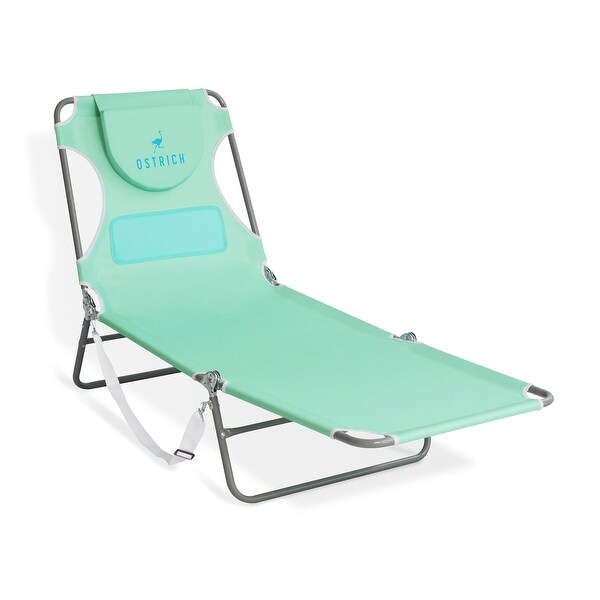 Ostrich Ladies Comfort Lounger,Portable Beach Camping Pool Tanning Chair,Teal