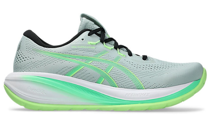 ASICS GEL-CUMULUS 28 Running Shoes Cold Moss/Vital Green 1011C143-400