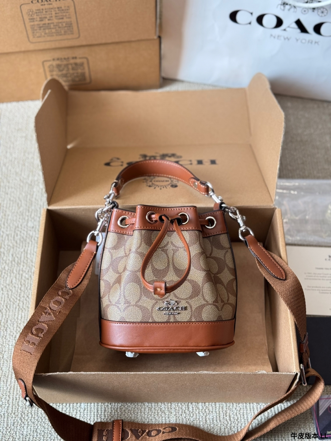 coach dempsey mini bucket bag new women's bag - cnluxepick
