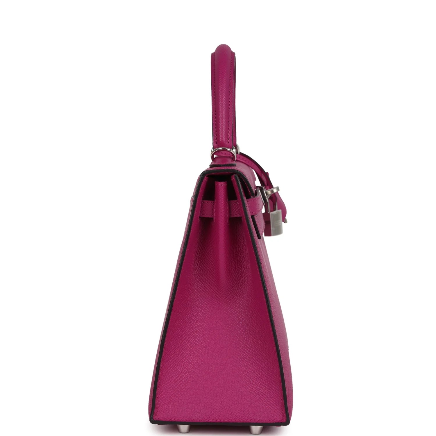 Hermes Kelly 25 Bag In Rose Pourpre Epsom Leather For Women 25cm/10in