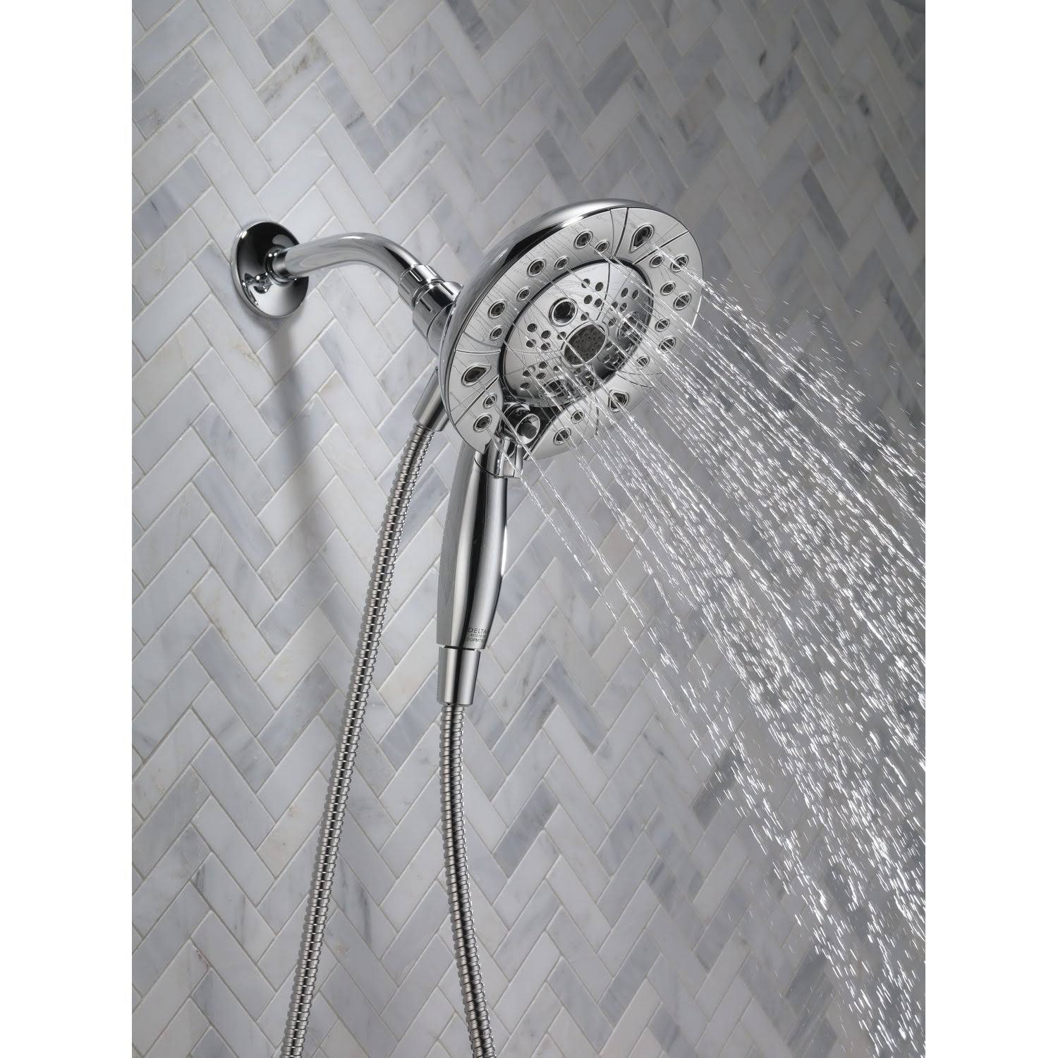Delta 58480-PK In2ition H2Okinetic 5-Setting Two-in-One Shower - Chrome