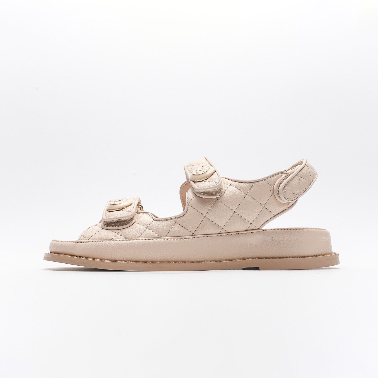 Chanel Velcro Slide Sandals Slippers Slide