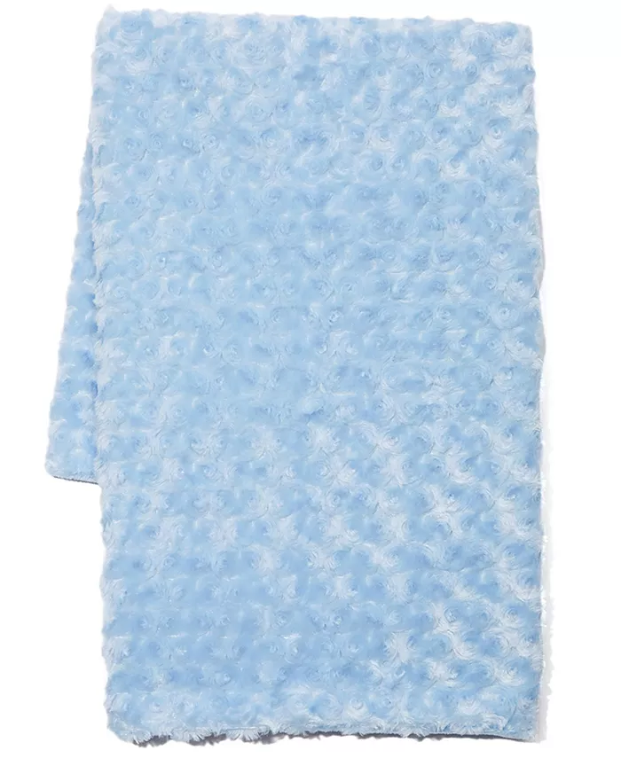 Tendertyme Baby Boys Curly Plush Blanket With Nunu, 2 Piece Set