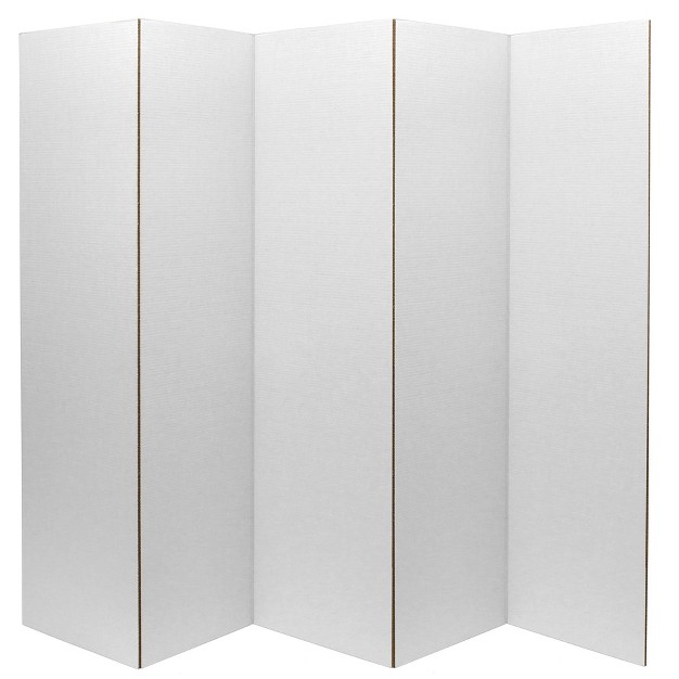 Cardboard Room Divider 5 Panel Oriental Furniture