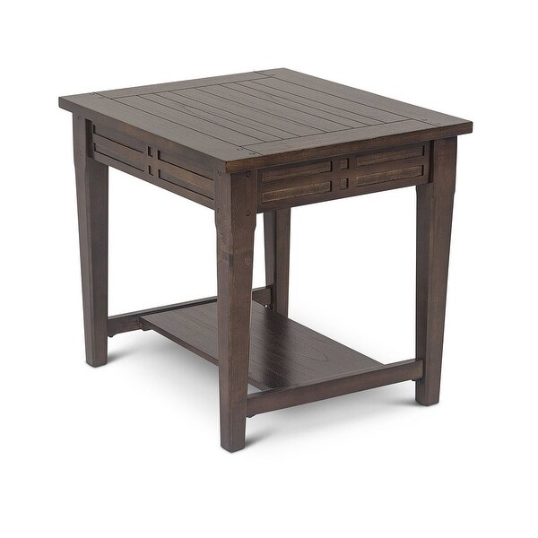 Cherry Rustic Hardwood Side Table