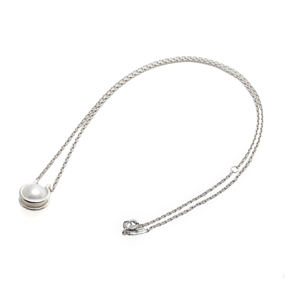 Tiffany & Co. Hardware Fresh Water Pearl Link Pendant Sterling Silver Necklace 64048317