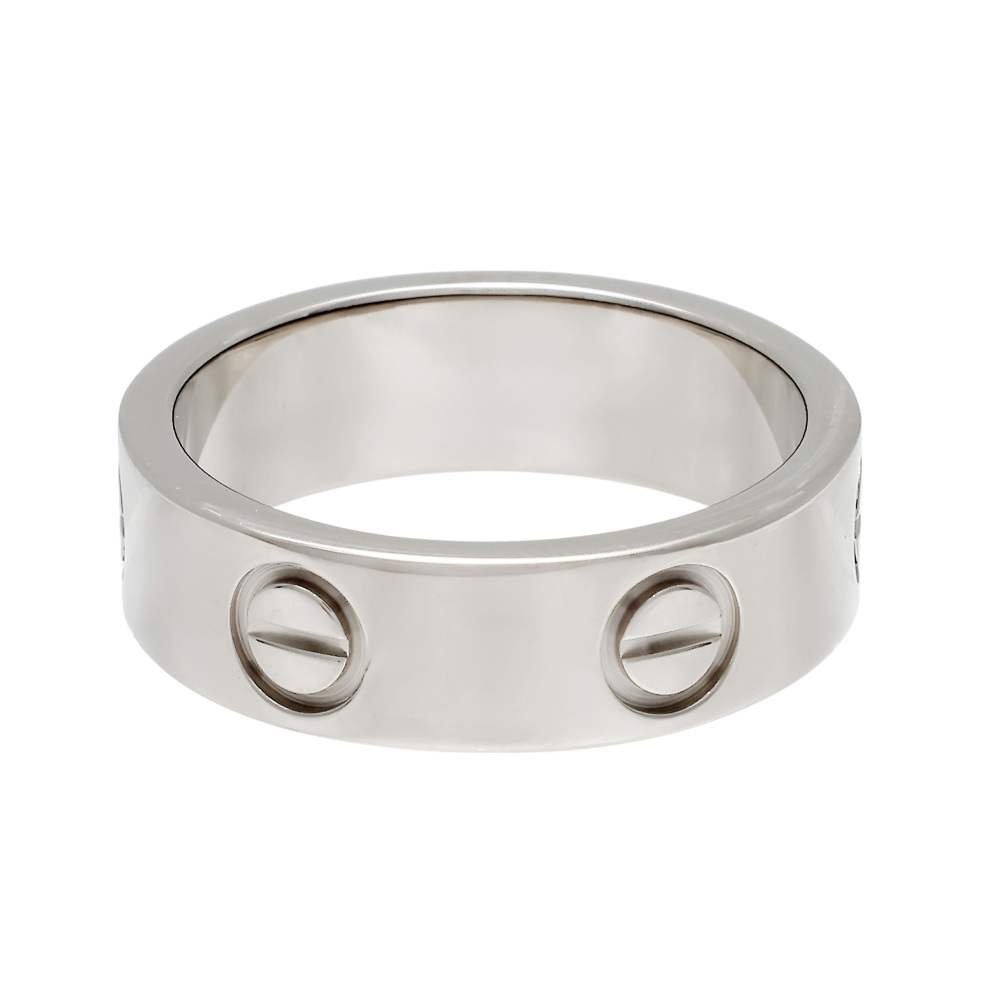 Cartier Love Classic Model Ring 18K White Gold B4022600