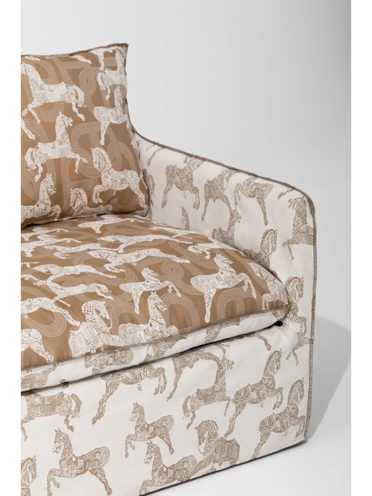 CH104 - H Deco Royal Horse Loveseat: Living Room, Wooden, Detachable