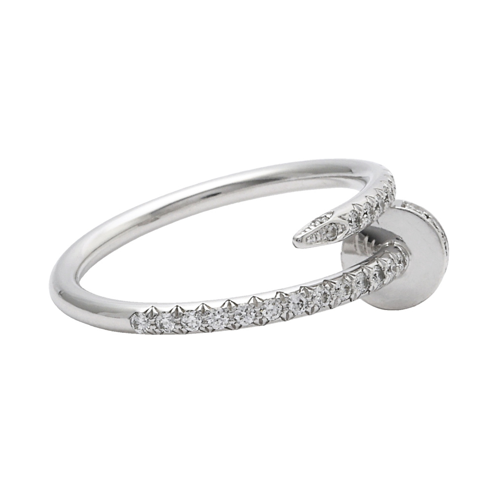 Cartier Juste un Clou Ring 18K White Gold Diamond B4231600